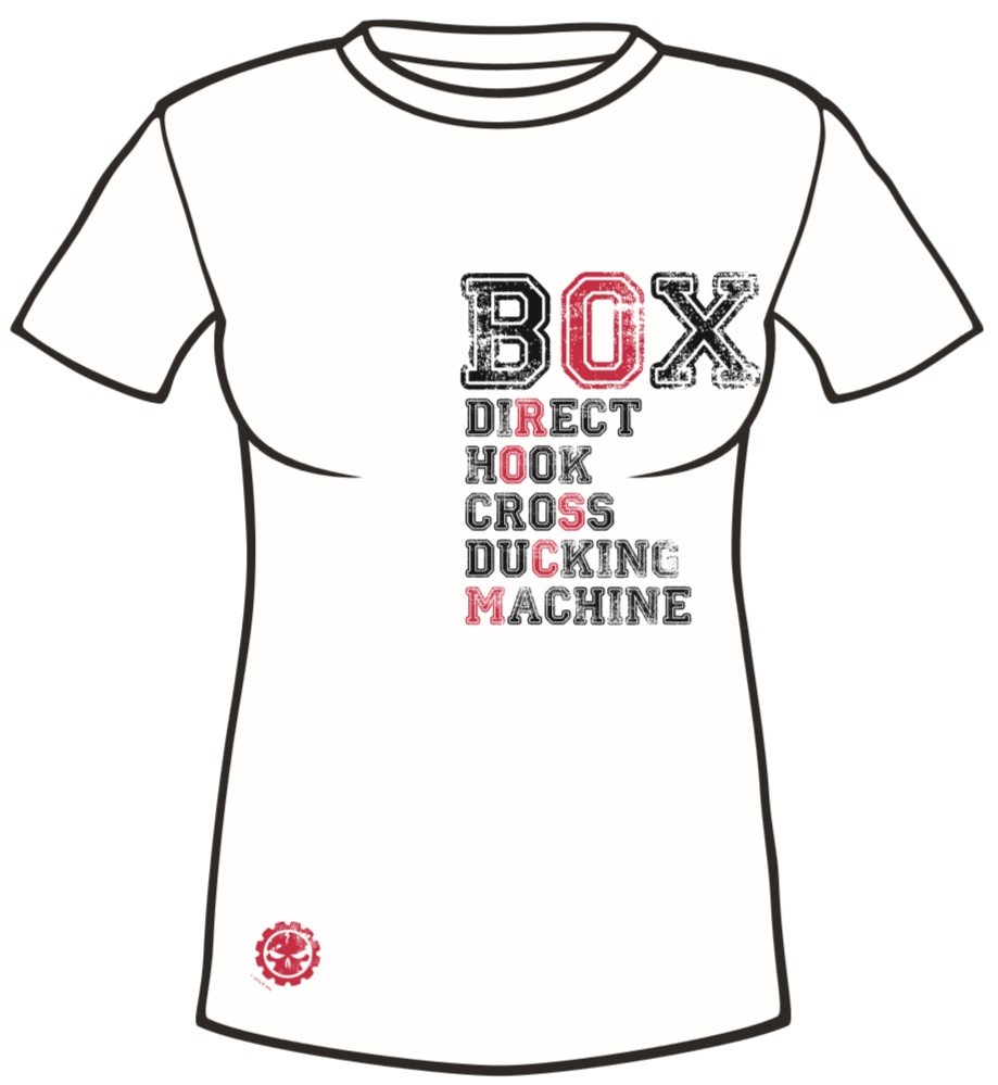 Dámské sportovní tričko MACHINE BOX - Bílé