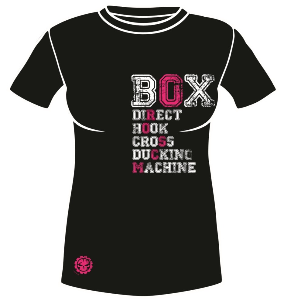 Dámské sportovní tričko MACHINE BOX - Černé