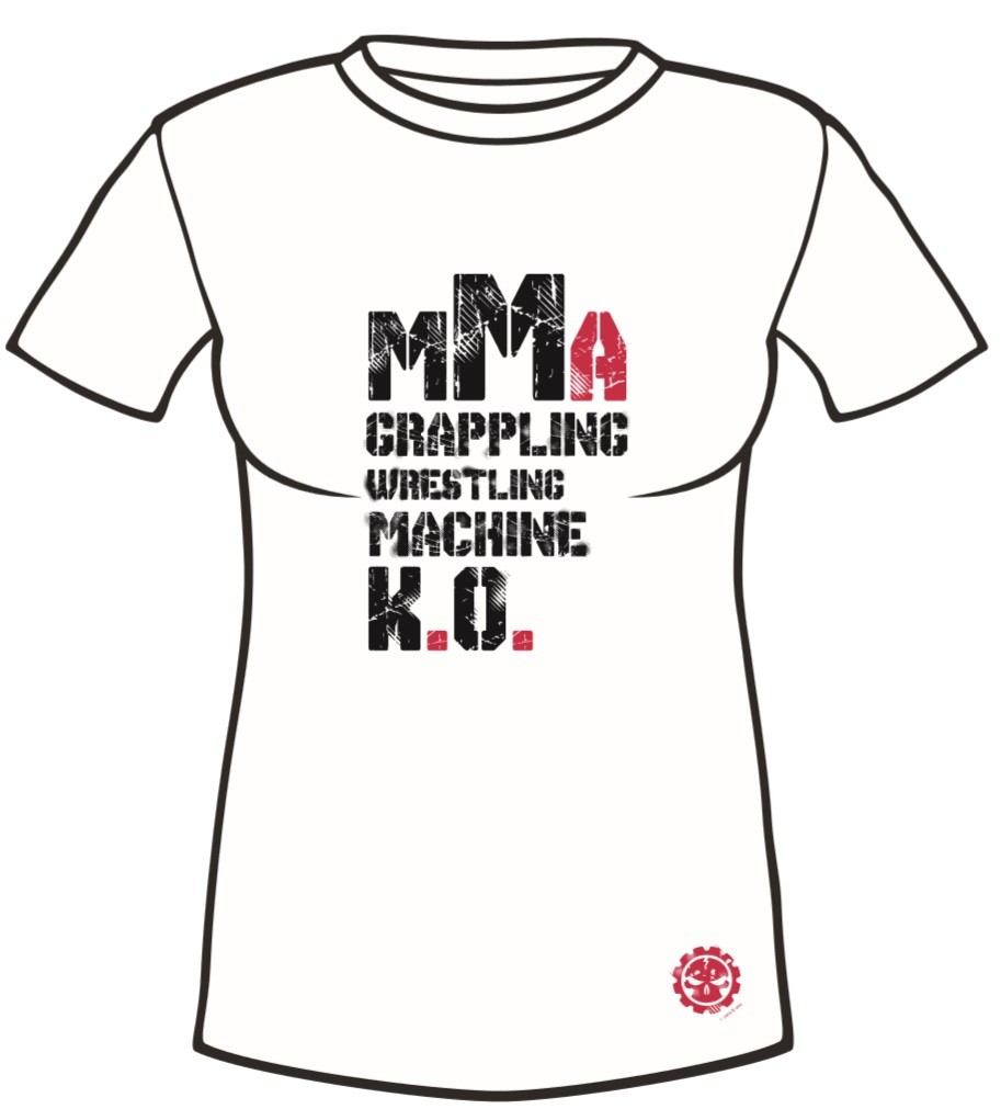 Dámské sportovní tričko MACHINE MMA - Bílé