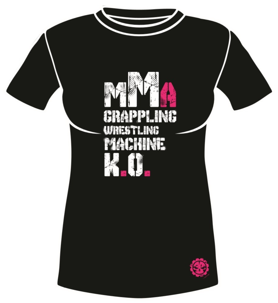 Dámské sportovní tričko MACHINE MMA - Černé