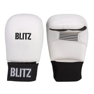 Karate rukavice BLITZ Elite bez palce - bílé