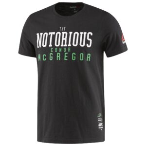 REEBOK Pánské tričko UFC CONOR MCGREGOR RETRO – černé