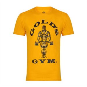Gold Gym Pánské tričko MUSCLE JOE - žluté