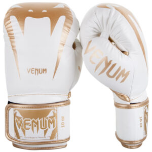 Boxerské rukavice VENUM GIANT 3.0 kůže - bílo/zlaté
