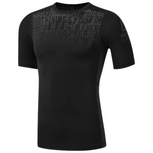 Pánské kompresní tričko Reebok AC Graphic Comp - černé