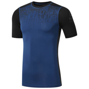 Pánské kompresní tričko Reebok AC Graphic Comp - modré