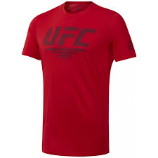 REEBOK Pánské tričko UFC Logo TEE - červená