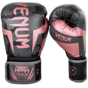 Boxerské rukavice VENUM ELITE - černo/růžové