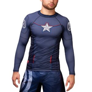 Rashguard HAYABUSA MARVEL Captain America – modrý