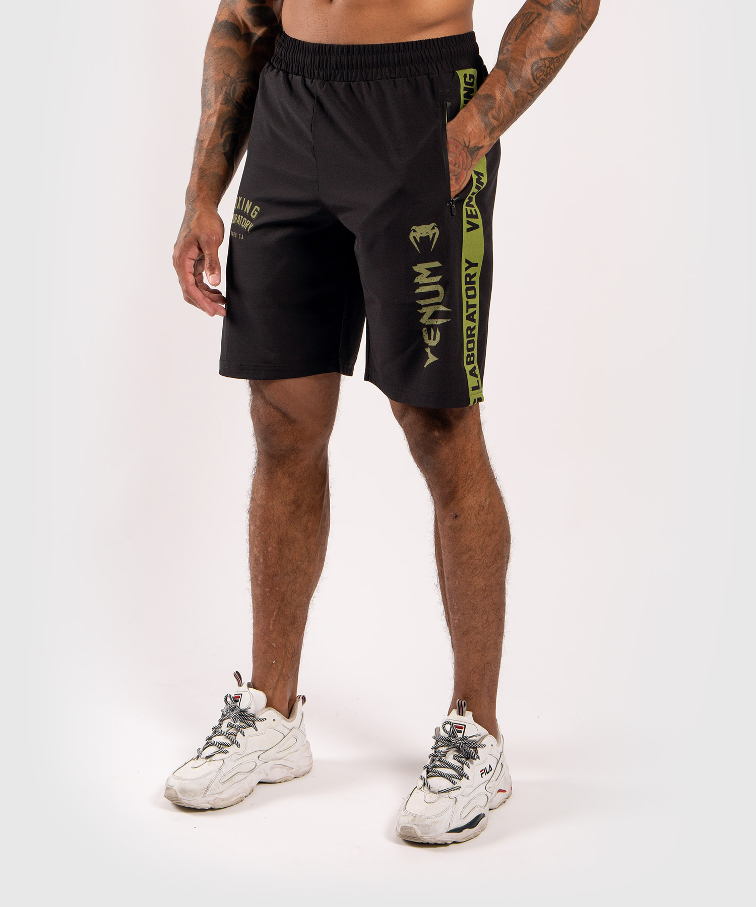 Pánské šortky Fitness VENUM Boxing Lab - Black/Green