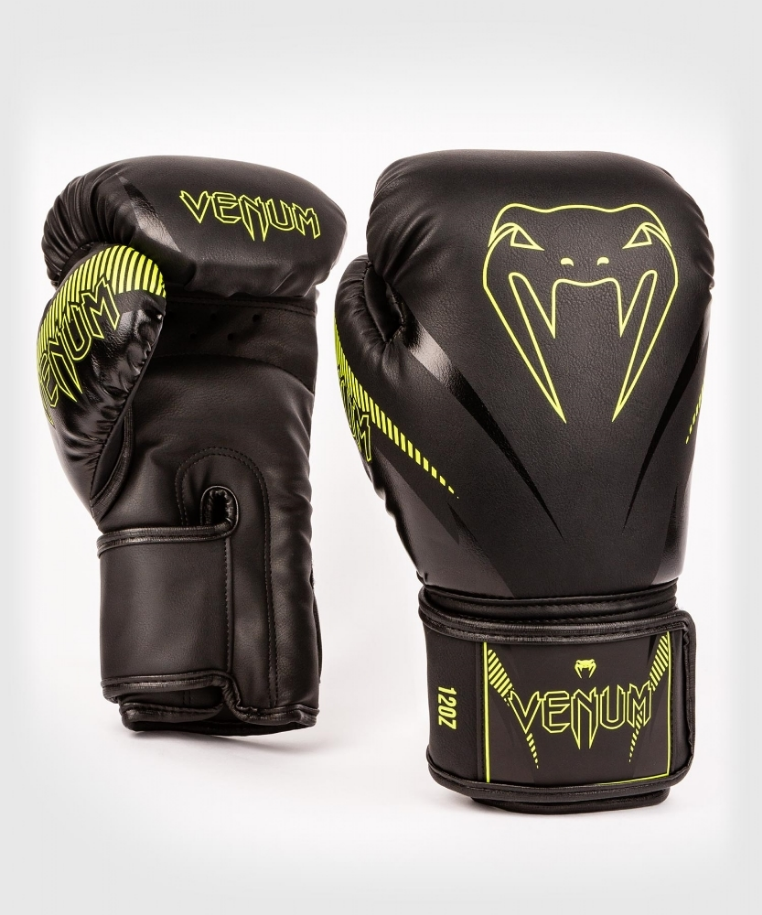 Boxerské rukavice VENUM IMPACT - černo/Neo žluté